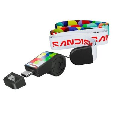 Imagem de Pen Drive 64GB SanDisk FIFA World Cup 2026 Edition, USB-C 3.2, Leitura