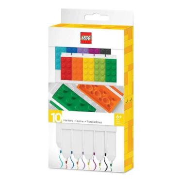 Imagem de Kit Caneta Hidrográfica C/10 Cores Lego - 78934-99 - JANDAIA