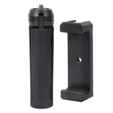 Imagem de Cerlingwee Tripé de mesa, mini estabilizador de metal preto portátil para celular, tripé para selfie, tripé para smartphone, viagem