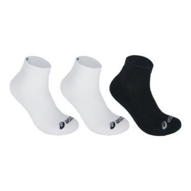 Imagem de Meias Cano Curto Kit 3 Pares Feminina 34-38 Asics