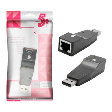 Imagem de Adaptador USB para RJ45 - Até 100Mbps - Chipsce 5+ 015-2045