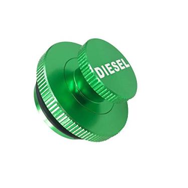 Imagem de Boné de combustível Diesel para Dodge, combo de tampas de combustível de alumínio e bisel magnético Ram Diesel para caminhão Dodge Ram 2013-2018 1500 2500 3500 com de fácil aderênciaDOCA 63523