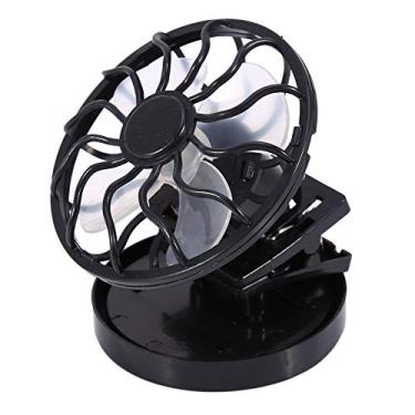 Imagem de Lsaardth Ventilador solar com clipe – ventilador de acampamento alimentado por energia solar, ventilador de viagem, ventilador de barraca pequeno ventilador de teto para escritório em casa, barraca de