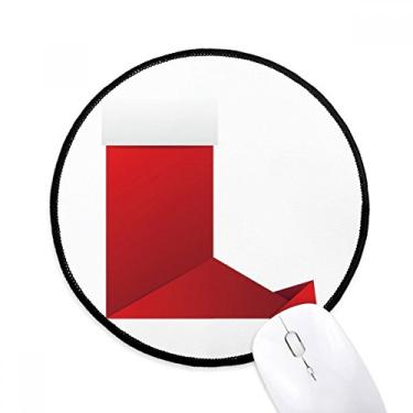 Imagem de Meias de Natal abstratas com estampa de origami, mouse pad de mesa para escritório e computador