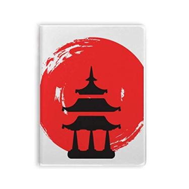 Imagem de Caderno de anotações Temple Abstract Brush Japan Gum Cover Diary Soft Cover