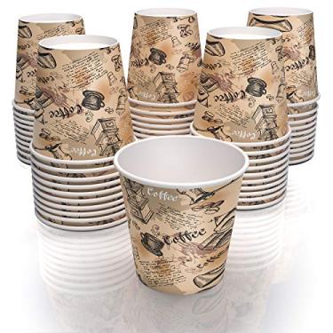 Imagem de Sheriffdrink Copos de papel de 118 ml para café, chá e água - copos de papel decorados