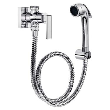 Imagem de Ducha Higiênica Docol Stillo 00823706 com Flexível de 1,20m Cromada - Docol