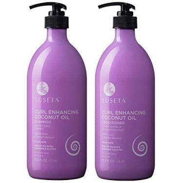 Imagem de Luseta Curl Enhancing Coconut Oil Shampoo & Conditioner Set, Unlimited