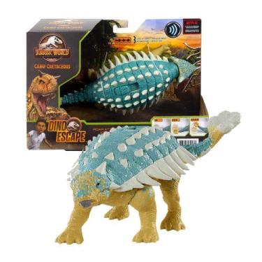 Imagem de Boneco Dinossauro Com Som Ankylosaurus Bumpy Jurassic Gwy27 - Mattel