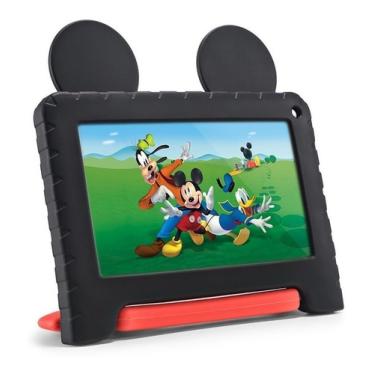 Imagem de Tablet  Multilaser Mickey Kids 7  32gb Preto/vermelho E 2gb De Memória Ram Mickey