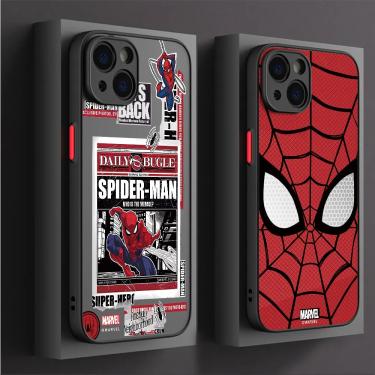 Imagem de Capa de telefone Marvel Spider Man  capa macia para Apple iPhone 15 SE 7 6S Plus XS X XR 13 Pro Max