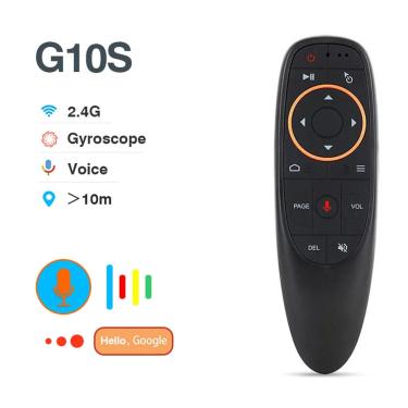 Imagem de G10S Air Mouse controle remoto de voz  BPR1S Plus  2.4G  giroscópio sem fio  aprendizado IR para H96