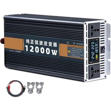 Imagem de Inversor de potência para carro de onda senoidal pura 5000W, 6000W, 7000W, 8000W, 9000W, 12000W (pico) Inversor DC 12V/24V/48V/60V a 220V Conversor AC com display LCD Carregador de carro com