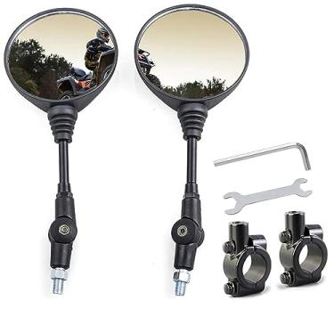 Imagem de SEMIMO Espelho retrovisor universal para motocicleta M10 compatível com motocicleta motocicleta ATV. UTV Scooter Moped Sportsman Dirt Bike Cruiser