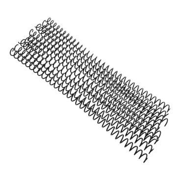 Imagem de KKUANG 20 peças de bobinas de plástico simples bobinas espirais diâmetro interno 11 mm/0,43 polegadas consumíveis de encadernação bobinas espirais para encadernação de papel máquina de perfuração uso
