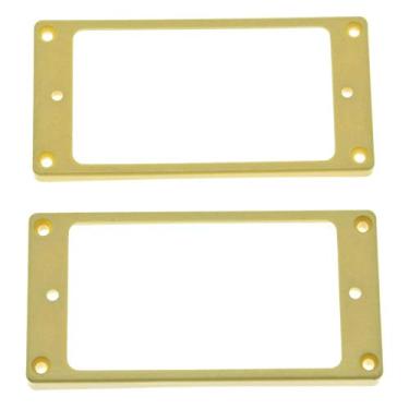 Imagem de KAISH 2 peças de anel de captador Humbucker creme fundo curvo fama para Epiphone Les Paul