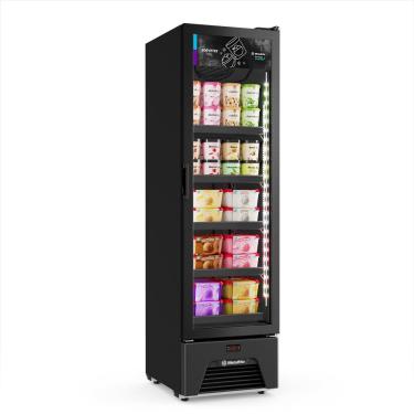 Imagem de Freezer Vertical Sorvetes Frost Free -18 a -22ºc Slim Inverter 204/337l Vf28 All Black 220v - Metalfrio