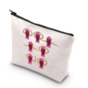 Imagem de JNIAP Bolsa de maquiagem Hot To Go, presente de clube de pônei rosa, presentes de princesa do meio-oeste, presentes quentes para viagem, bolsa de maquiagem rosa pônei clube, Pink People MB, Ajuste