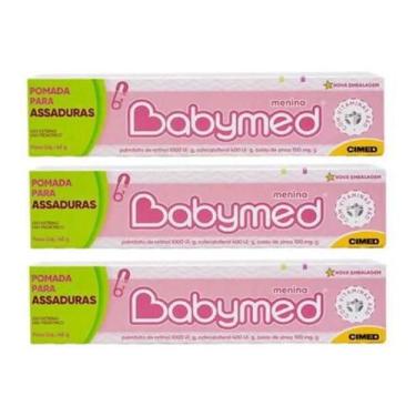 Imagem de Pomada Para Assaduras Babymed 45G - Rosa Com 3Un - Cimed