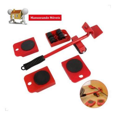 Imagem de Aparelho Movedor 5 Peças Kit Levantador De Móveis Grandes Pesados Ferr