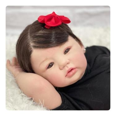 Imagem de Bebê Reborn Ana , Silicone, Boneca Realista Banho Fio A Fio - Mundo Az