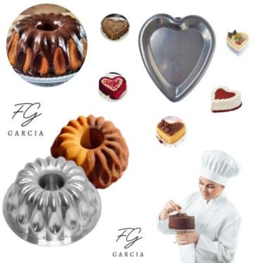 Imagem de Kit De 1 Forma Coração Ballerine + 1 Forma Suíça Gota Para Bolo Bundt 