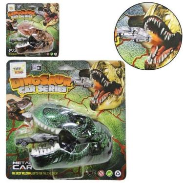 Imagem de Brinquedo lançador de carro cabeça de dinossauro - toys