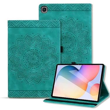 Imagem de Rosbtib Capa para Samsung Galaxy Tab S6 Lite 26.4 cm 2020 SM-P610/ SM-P615 Capa de couro PU com suporte de vários ângulos capa flip com slot para cartão para Galaxy Tab S6 Lite 10,4 polegadas 2020