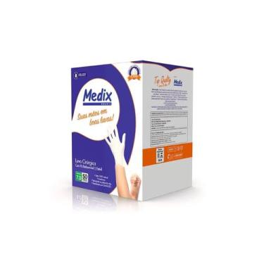 Imagem de Luva Cirúrgica Estéril de Látex Com Pó Tamanho 8  c/ 50 pares- Medix