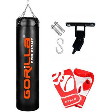 Imagem de Saco De Pancada Profissional Muay Thai 180 Cm + Luva Bate Saco Pro Box