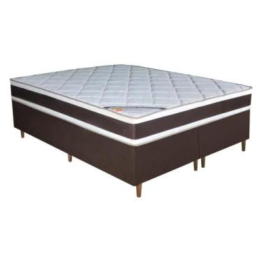 Imagem de Colchão Queen Molas Ensacadas Sater + Base 158X198X66 - Bom Pastor