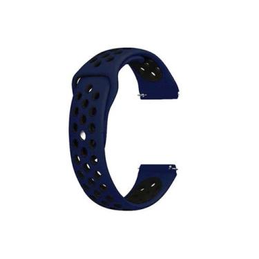 Imagem de Pulseira Sport 20mm para GTS4 Mini A2176 - Estilo no Pulso, Azul Escur