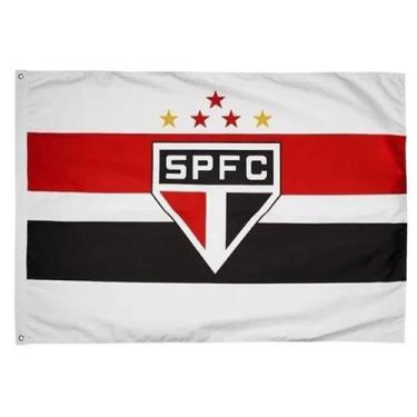Imagem de Bandeira Oficial Do São Paulo 1,35x1,95m Dupla Face 3 Panos - BC ARTS 
