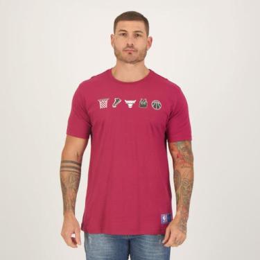 Imagem de Camiseta NBA Basket Chicago Bulls Vinho, P