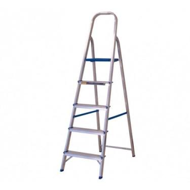 Imagem de Escada de Abrir Residencial em Alumínio com 05 Degraus Alumasa