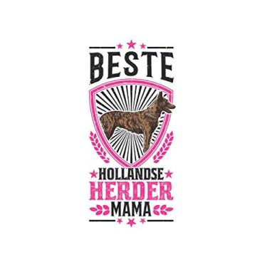 Imagem de Hollandse Herder Notizbuch: Hollandse Herder Mama Holländischer Schäferhund / 6x9 Zoll / 120 linierte Seiten Seiten