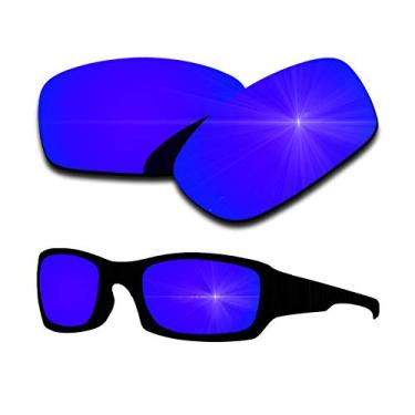Imagem de Lentes de reposição polarizadas para Oakley Fives Squared - Revestimento espelhado roxo