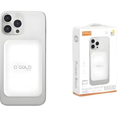 Imagem de Carregador Portátil Magnético Powerbank Indução 10000 Mah Qualidade Premium Rápido Compatível iPhone