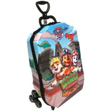 Imagem de Mochila Infantil 3D Paw Patrol Dino Preto com Rodinha Tripla