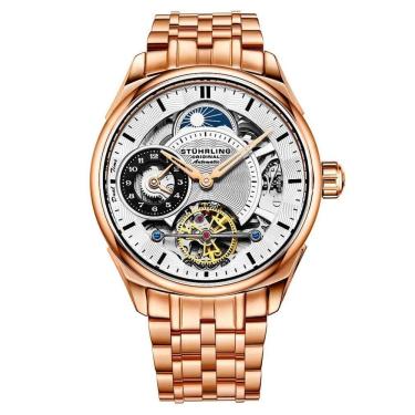 Imagem de Relógio Masculino Stuhrling Presidia 943B Automático 42mm, Ouro Rosa