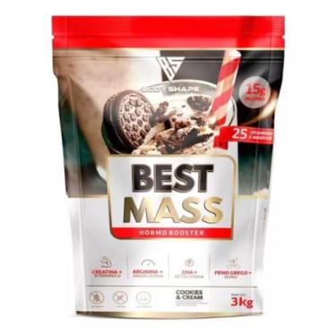 Imagem de Hipercalórico Best Mass 3Kg Body Shape Cookies e Cream