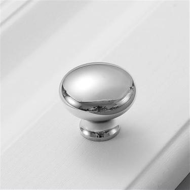 Imagem de Alça de ouro leve de luxo, cobre puro, moderna, simples, redonda, de latão, americana, toda em cobre, prata, vintage, puxador de guarda-roupa, prata brilhante