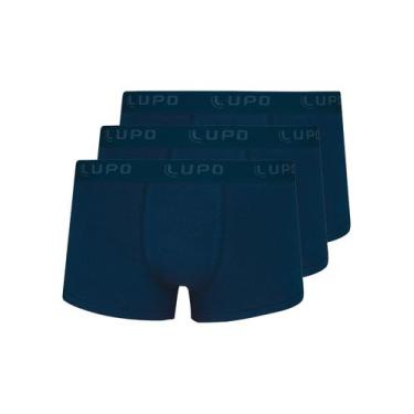 Imagem de Kit com 3 Cuecas Sunga Lupo 480-002, Azul marinho, G