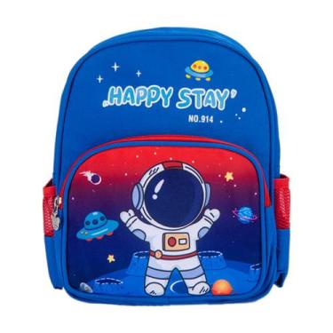 Imagem de Mochila Infantil Menino Menina Mochila Creche Resistente - OKI-NI, Azu