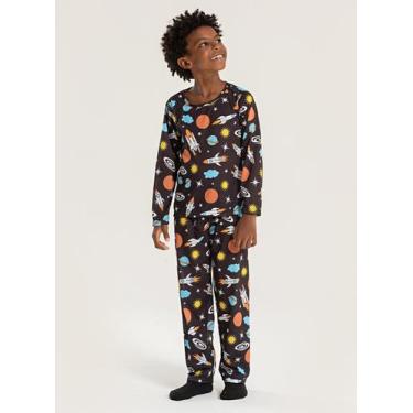 Imagem de Pijama Infantil Menino Longo Espaço - Molekada, 3