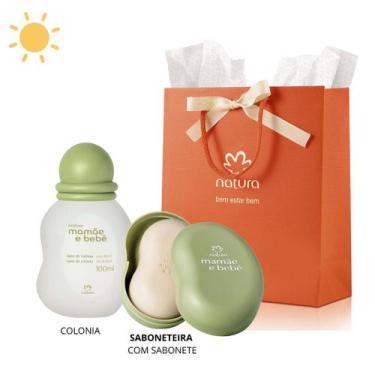 Imagem de Kit Colonia e Saboneteira Mamãe e Bebê - Natura
