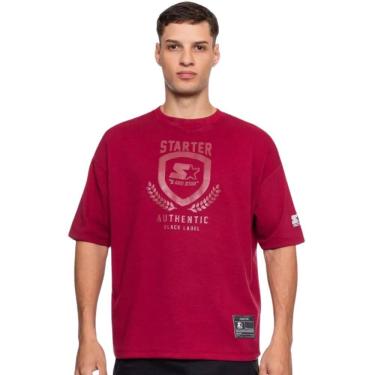 Imagem de Camiseta Masculina Starter Oversized Arch Vinho A293A