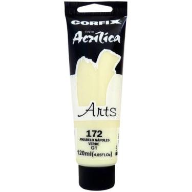 Imagem de Tinta Acrílica Arts Corfix 120ml G1 - 85120, 172 - AMARELO NAPOLES VER