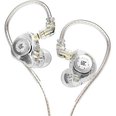 Imagem de Fone De Ouvido Profissional KZ EDX Pro Intra-auricular, Driver Dinâmico Magnético Composto de 10mm, Cabo Substituível, Original - Perfeito para Cantores e Músicos - BOLYDOOM (CRYSTAL)