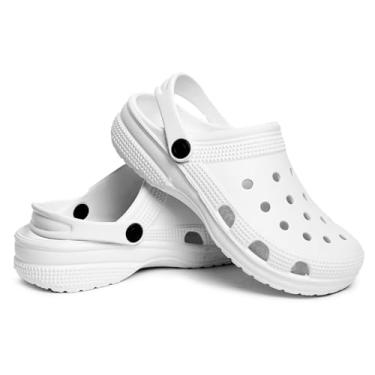 Imagem de Babuche Feminina Masculina Confotavel Croks Sandalia Papete Ortopédico Solado Em Eva (Branco, BR, Adulto, Numérico, 35)